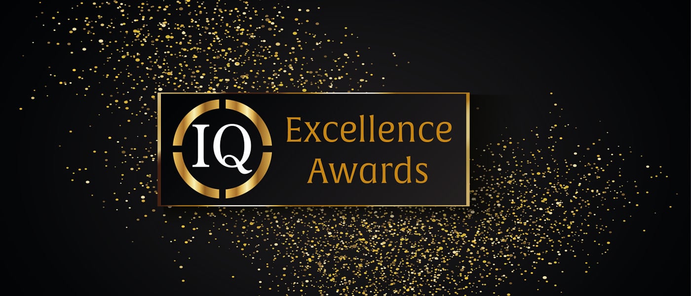 IQ Excellence Awards Logo Glittered