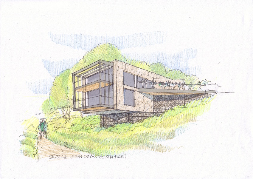NSC Sketch View from South-East
